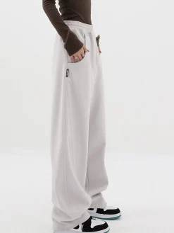 COMMENSE Baggy Solid Wide Leg Pants* Wide Leg|Pants