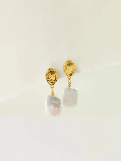 COMMENSE Baroque Pearl Pendant Earrings* Earrings|Accessories
