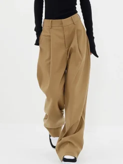 COMMENSE Basic Baggy Wide Leg Dress Pants* Wide Leg|Pants