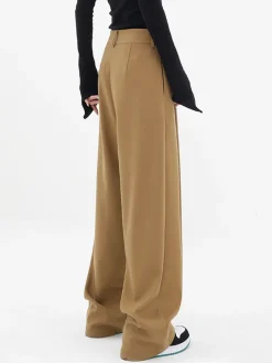 COMMENSE Basic Baggy Wide Leg Dress Pants* Wide Leg|Pants