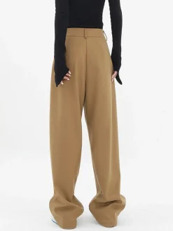 COMMENSE Basic Baggy Wide Leg Dress Pants* Wide Leg|Pants