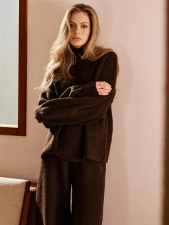 COMMENSE Basic Mock Neck Shift Sweater* Sweater Tops|Sweaters & Cardigans