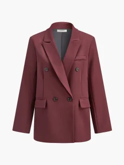 COMMENSE Basic Piping Button Blazer* Outerwear|Blazers