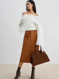 COMMENSE Beheme Off-Shoulder Tassel Sweater* Sweater Tops|Sweaters & Cardigans