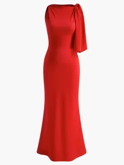 COMMENSE Beloved Knotted Sleeveless Long Dress* Black Dresses|Casual Dresses