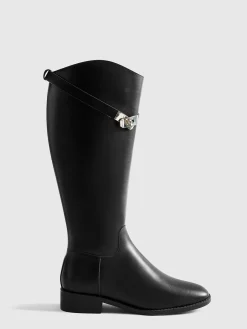 COMMENSE Belted Knee-High Knight Boots* Shoes|Accessories