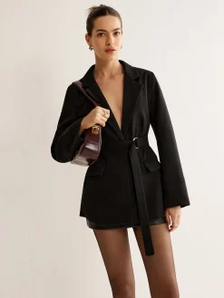 COMMENSE Belted Pockets Blazer* Outerwear|Blazers