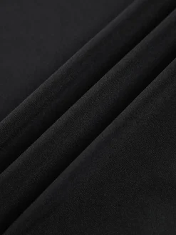 COMMENSE Blazer V-Neck Buttoned Short Dress* Black Dresses|Casual Dresses