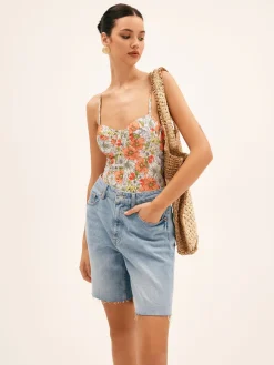 COMMENSE Blooming Floral One Piece Swimsuit* Swimwear|Tops