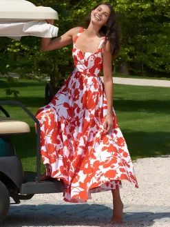 COMMENSE Blooming In Summer Floral Print Cami Long Dress* Casual Dresses|Floral Dresses