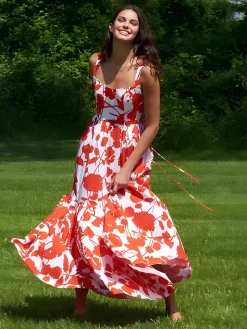 COMMENSE Blooming In Summer Floral Print Cami Long Dress* Casual Dresses|Floral Dresses