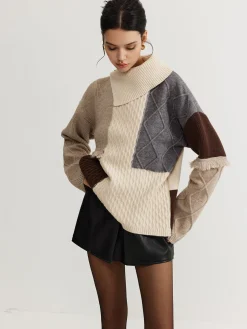 COMMENSE Boheme Color Block Knit Top* Sweater Tops|Sweaters & Cardigans