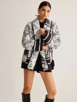 COMMENSE Boheme Contrast Binding Lapel Winter Coat* Outerwear|Coats
