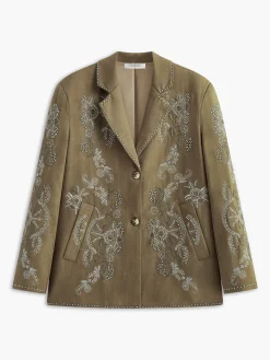 COMMENSE Boheme Embroidery Button Blazer* Outerwear|Blazers