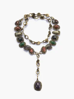 COMMENSE Boheme Geometrical Stones Pendant Necklace* Necklaces|Accessories