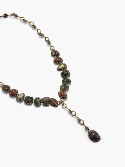 COMMENSE Boheme Geometrical Stones Pendant Necklace* Necklaces|Accessories