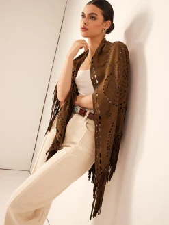 COMMENSE Boheme Hollow Tassel Shawl* Outerwear
