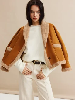 COMMENSE Boheme Minky Lined Suede Jacket* Outerwear|Jackets