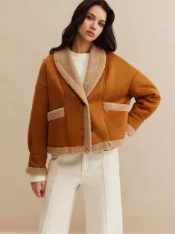 COMMENSE Boheme Minky Lined Suede Jacket* Outerwear|Jackets