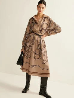 COMMENSE Boheme Printed Midi Skirt Without Belt* Skirts|Matching Sets