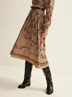 COMMENSE Boheme Printed Midi Skirt Without Belt* Skirts|Matching Sets