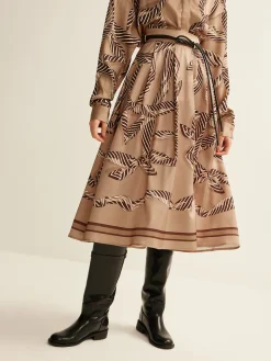 COMMENSE Boheme Printed Midi Skirt Without Belt* Skirts|Matching Sets