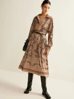 COMMENSE Boheme Printed Midi Skirt Without Belt* Skirts|Matching Sets