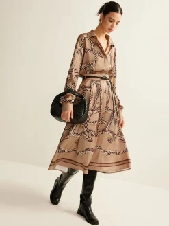 COMMENSE Boheme Printed Midi Skirt Without Belt* Skirts|Matching Sets