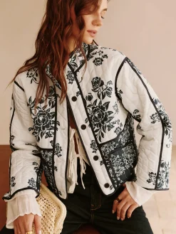 COMMENSE Boheme Printed Piping Cozy Jacket* Outerwear|Jackets