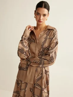 COMMENSE Boheme Printed Polo Shirt* Blouses & Shirts|Matching Sets