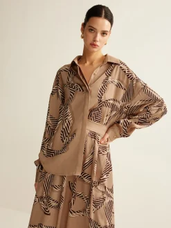 COMMENSE Boheme Printed Polo Shirt* Blouses & Shirts|Matching Sets