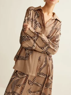 COMMENSE Boheme Printed Polo Shirt* Blouses & Shirts|Matching Sets