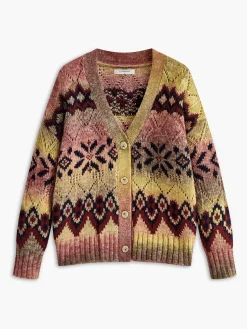 COMMENSE Boheme Printed V-Neck Breasted Cardigan* Cardigans|Sweaters & Cardigans