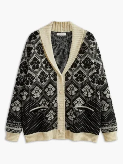 COMMENSE Boheme Printed V-Neck Cardigan* Cardigans|Sweaters & Cardigans