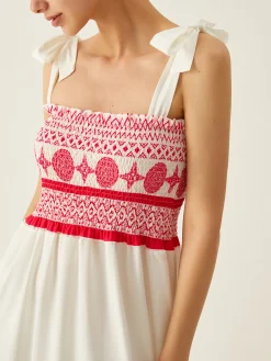 COMMENSE Bohemian Print Elastic Long Dress* Casual Dresses|Vacation Dresses