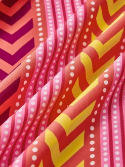 COMMENSE Boho Printed Drawstring Ruffle Skirt* Skirts|Bottoms
