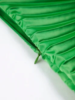 COMMENSE Bold In Pleat Satin Cutout Long Dress* Casual Dresses|Cocktail & Party Dresses