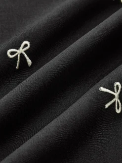COMMENSE Bow Detail Zipper A Line Skirt* Skirts|Bottoms