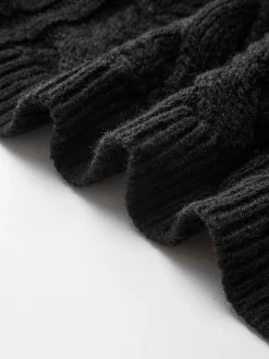 COMMENSE Bow Knotted Cable Knit Cardigan* Cardigans|Sweaters & Cardigans