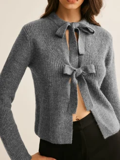 COMMENSE Bow Knotted Cardigan* Cardigans|Sweaters & Cardigans