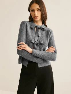 COMMENSE Bow Knotted Cardigan* Cardigans|Sweaters & Cardigans