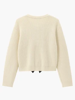 COMMENSE Bow Ribbed Warm Sweater* Sweater Tops|Sweaters & Cardigans