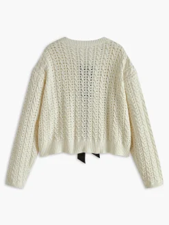 COMMENSE Bow Round Neck Cardigan* Cardigans|Sweaters & Cardigans