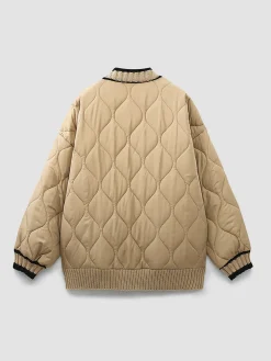 COMMENSE Braided Quilted Winter Cardigan Coat* Cardigans|Outerwear