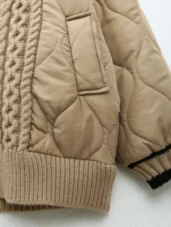 COMMENSE Braided Quilted Winter Cardigan Coat* Cardigans|Outerwear