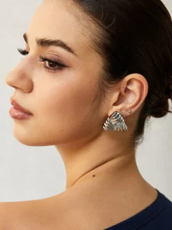 COMMENSE Braided Textured Triangle Earrings* Earrings|Accessories