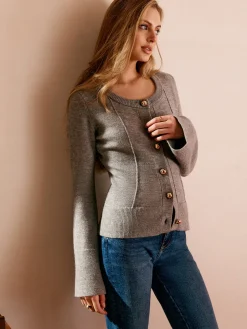 COMMENSE Breasted Bell Sleeve Slim Cardigan* Cardigans|Sweaters & Cardigans