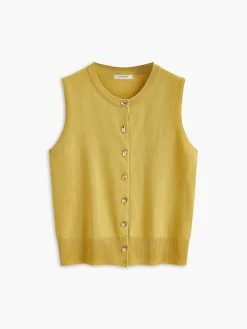 COMMENSE Breasted Jersey Sweater Vest* Sweater Vests|Sweaters & Cardigans