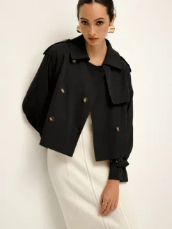 COMMENSE Breasted Lapel Trench Coat* Outerwear|Coats