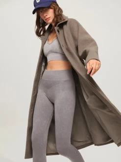 COMMENSE Brushed Belted Long Overcoat* Outerwear|Coats